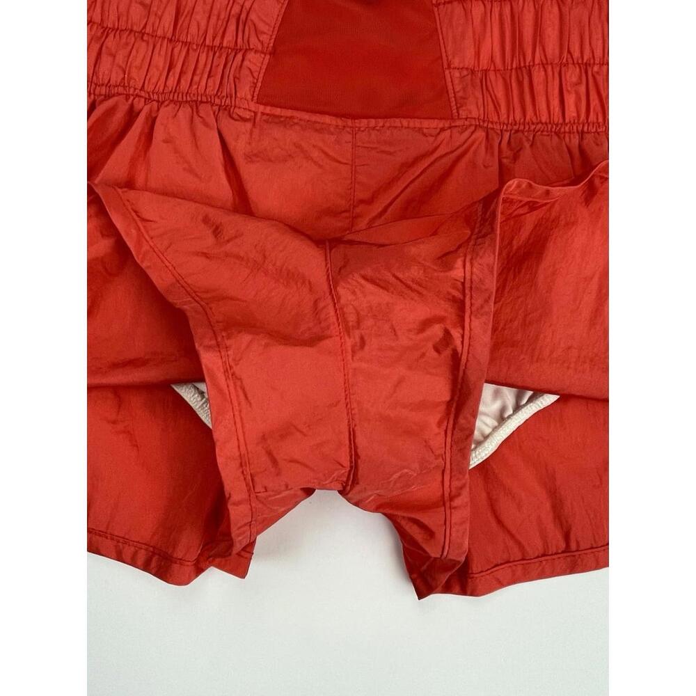 Free People Movement The Way Home Shorts Lined Bright Orange Pink Size Medium View 4